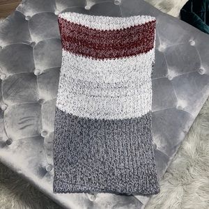 Thick knit scarf